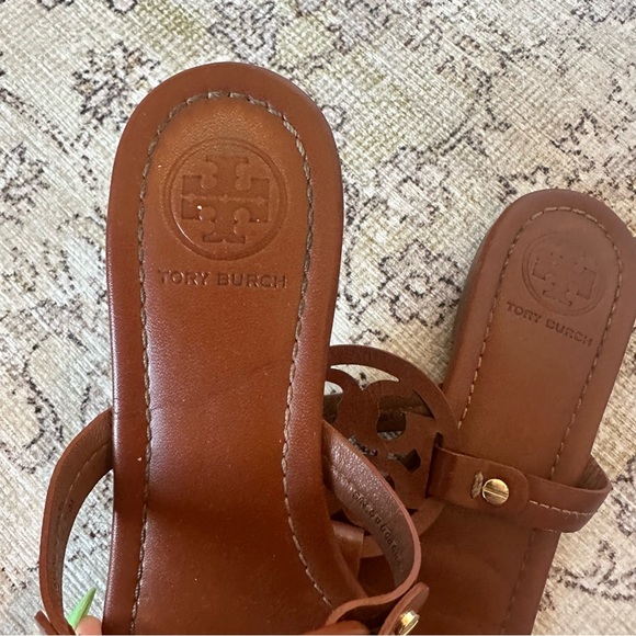 Tory Burch Brown Miller Soft Sandals - Picture 4 of 5